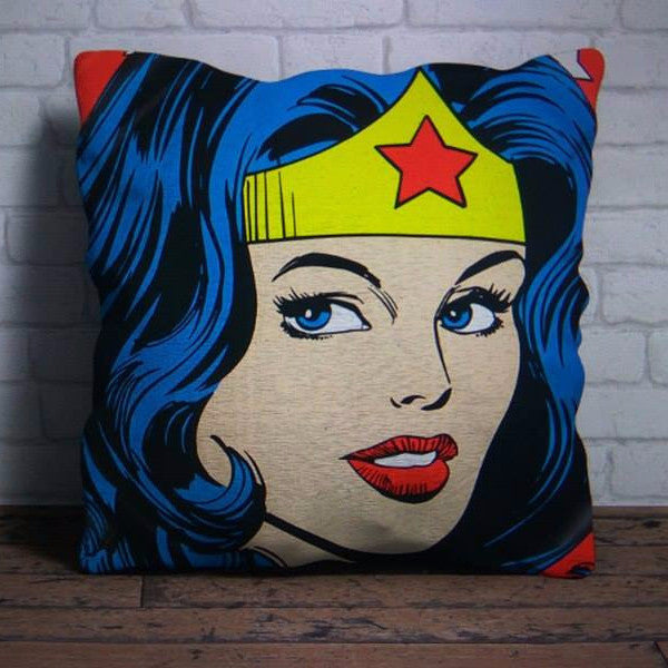 Wonder Woman Throw Pillow Cover 18"x 18"