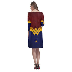 Wonder Woman Loose Round Neck Dress