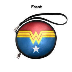 Wonder Woman Round Makeup Bag