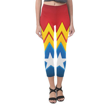 Wonder Woman Polyamide Capri Leggings