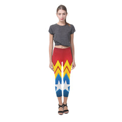 Wonder Woman Polyamide Capri Leggings