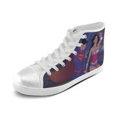 Wonder Woman Superman High Top Canvas Women's Shoes