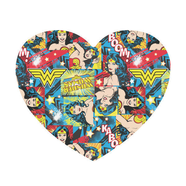 Wonder Woman Heart-Shaped Mousepad