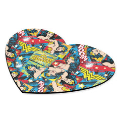 Wonder Woman Heart-Shaped Mousepad