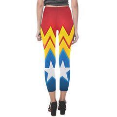 Wonder Woman Polyamide Capri Leggings