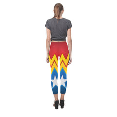 Wonder Woman Polyamide Capri Leggings