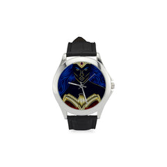 Wonder Woman Women's Classic Leather Strap Watch