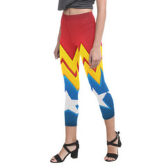 Wonder Woman Polyamide Capri Leggings