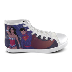 Wonder Woman Superman High Top Canvas Women's Shoes