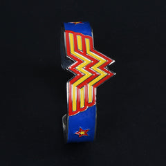 Wonder Woman Logo Metal Cuff Bracelet