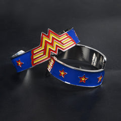 Wonder Woman Logo Metal Cuff Bracelet