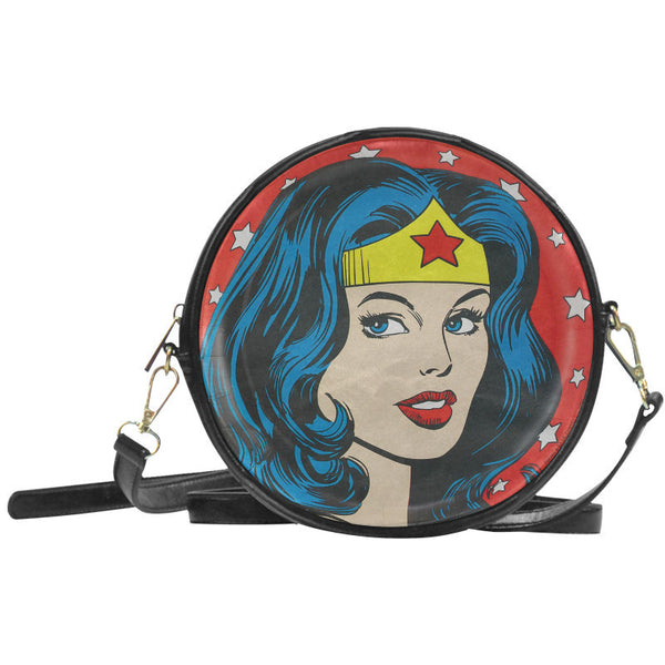 Wonder Woman Round Messenger Bag