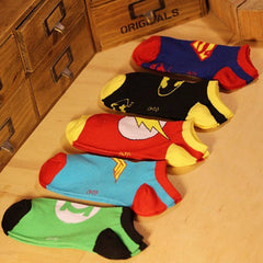 Superheroes Socks Wonder Woman - Green Lantern - Flash - Batman - Superman