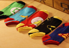 Superheroes Socks Wonder Woman - Green Lantern - Flash - Batman - Superman