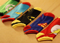 Superheroes Socks Wonder Woman - Green Lantern - Flash - Batman - Superman