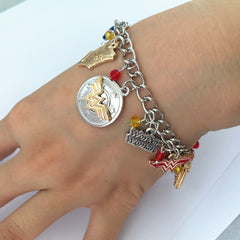 Wonder Woman 10 Charm Bracelet