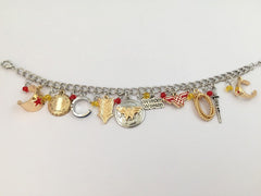 Wonder Woman 10 Charm Bracelet