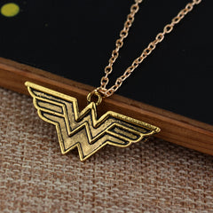 Wonder Woman Gold Plated Pendant Necklace