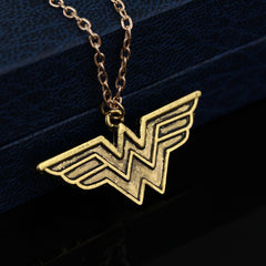 Wonder Woman Gold Plated Pendant Necklace