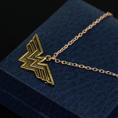 Wonder Woman Gold Plated Pendant Necklace