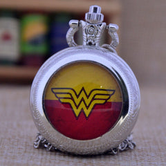 Wonder Woman 3 Colors Pocket Watch Necklace